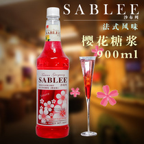 Sablurt cherry blossom flavored syrup 900ml with milk tea cocktail soda sweet jelly special raw material