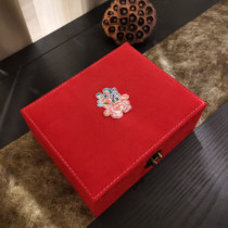 Forever long Chinese style retro wedding jewelry box ancient style jewelry storage box classical wooden dowry jewelry box