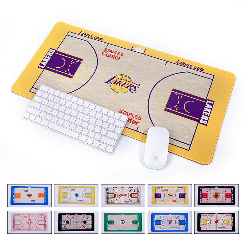 Mouse pad oversized nba bull Menglong Lakers Miami Heat Spurs creative basketball gift pencil bag table mat decoration