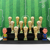 World Cup souvenirs gifts of the Grand Force Cup Trophy model Mini-car furniture pieces of football doll decoration