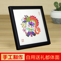 Chinese Characteristics Cut Paper Custom Design Handmade Tiger Year Cut Paper China Wind Dance Dragon Doll Business Send Old Foreign Gifts