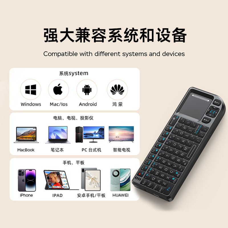 Mini Wireless Bluetooth Keyboard Dual-Mode Mouse Touchpad Desktop Computer Tv Htpc Set-Top Box Raspberry Pi Mini Wireless Bluetooth Keyboard Dual-Mode Mouse Touchpad Desktop Computer Tv Htpc Set-Top Box Raspberry Pi