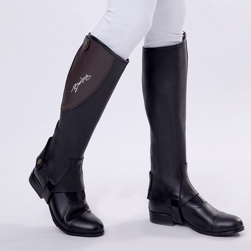 Soft leather equestrian leggings Horse riding leggings Cowhide leggings are convenient and breathable for men and women and children riding eight-foot dragon harness