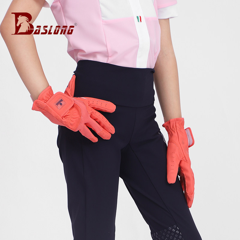 German BUSSE Children's Equestrian Gloves Breathable Riding Equestrian Obstacle Gloves Non-slip Men's and Women's Equestrian Sports