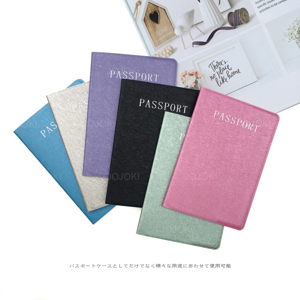Scrub Solid Color Passport Case Ticket Passport Protection Storage Bag Clip Simple Document Directory bao hộ chiếu đẹp