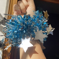 Светло -зеленый звезда синее серебро