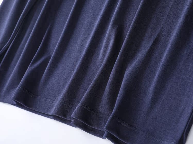 Các nhà sản xuất cho Lee giải phóng mặt bằng đặc biệt thoải mái cotton dài mùa thu và mùa đông nam cổ cao chạm đáy áo sơ mi nam dài tay áo thun trơn nam