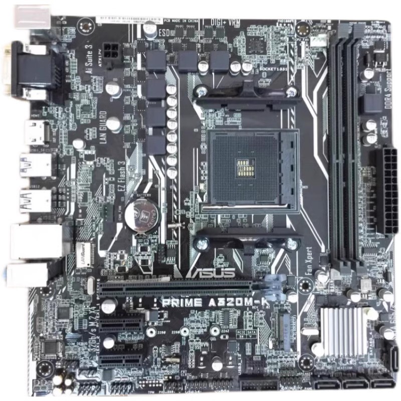Asus/Prime A320M-K Gigabyte A320M-S2H Desktop Computer Motherboard Ryzen Am4