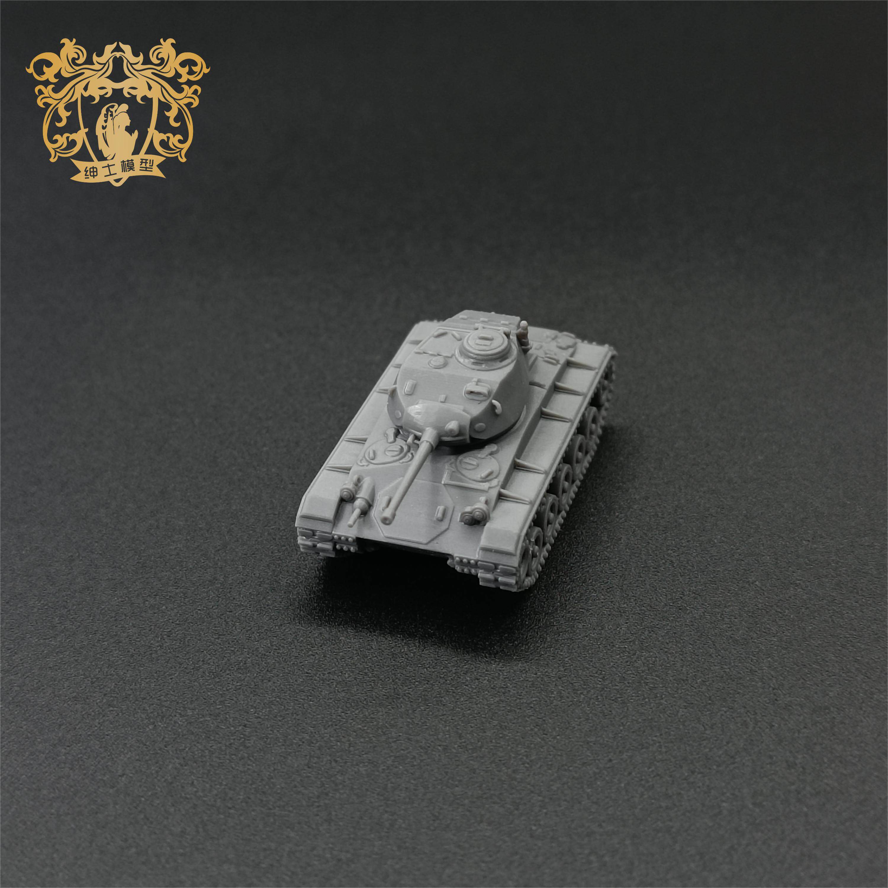 素组 M24 霞飞 轻型坦克 1/144比例 坦克模型3D打印模型