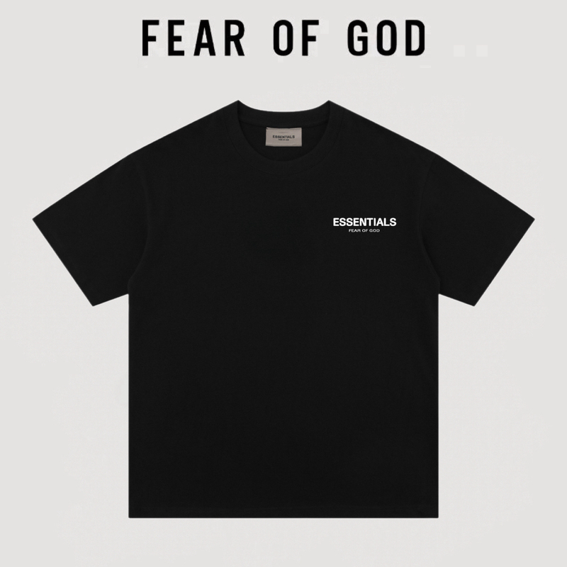 Essentials American High Street Fashion Brand Men's Couple Versatile Pure Cotton Heavyweight Short-Sleeve T-Shirt Top Trendy