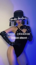 TT High-end Nightclub Bar Singer Djds Dance Team Gogo Pearl Conjoined Reworked Sexy Streaming Su Hat Suit