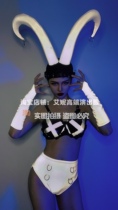 TT High-end Nightclub Bar Singer Djds Dance Team Gogo Big Horn Luminous Split Bikini Suit