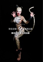 TT high-end nightclub bar singer djds dance team gogo halloween cat one-piece trousers costumes