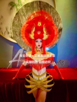 TT high-end nightclub bar singer djds dance team gogo New Year Spring Festival exotic red phoenix lantern set