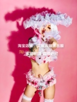 TT High-end Nightclub Bar Singer Djds Dance Team Gogo Christmas Sweetheart Princess Bikini Suit