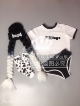 TT High-end Nightclub singer djds dance team gogo wig braid hat sexy split suit