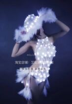 TT high-end nightclub bar singer djds dance team gogo Valentine's Day LED lights sexy Mao Mao costumes