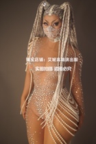 TT high-end nightclub bar singer djds dance team gogo fake meat pearl one-piece costume