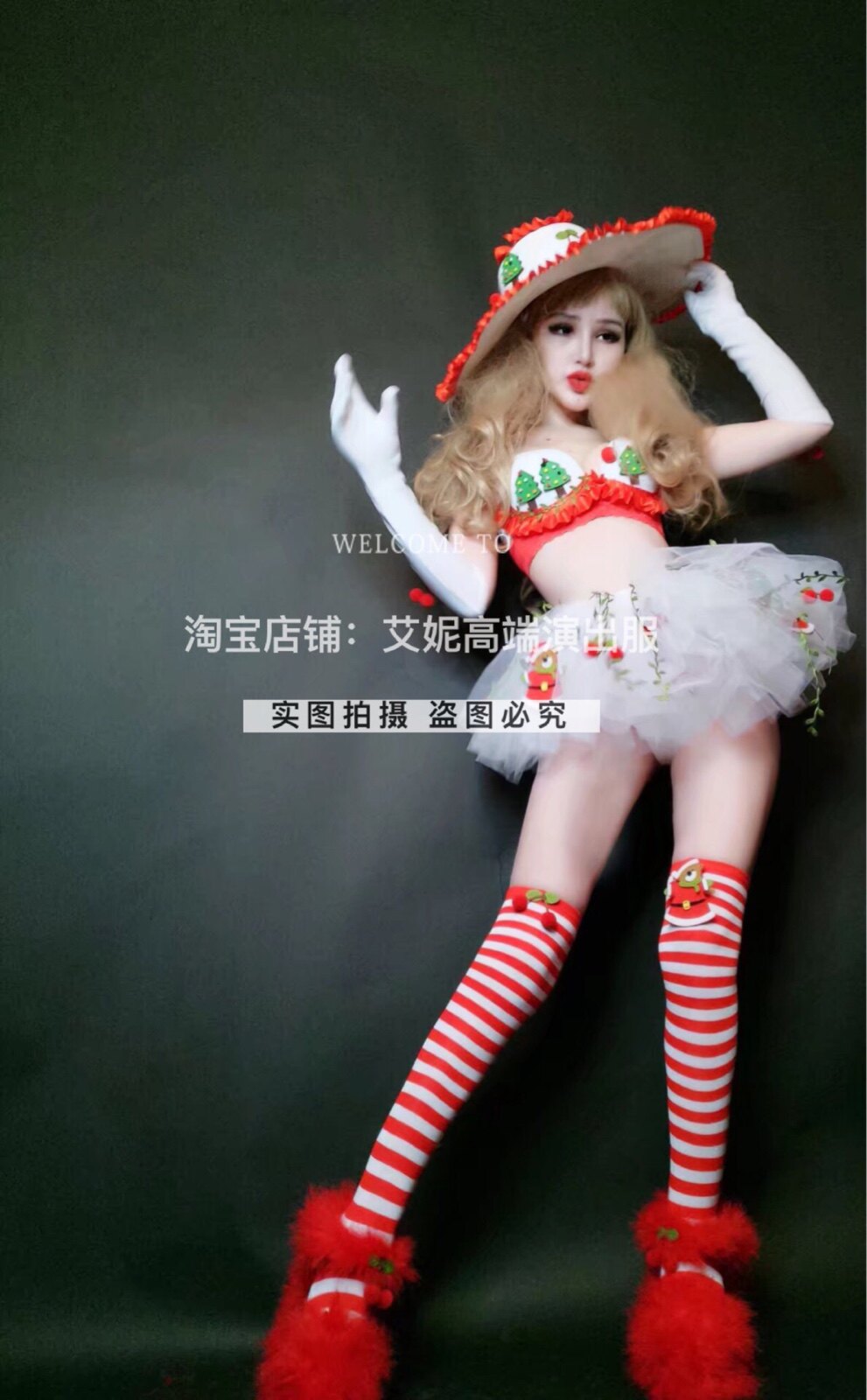 TT high-end nightclub bar singer djds dance team gogo Christmas tutu skirt bikini suit costumes