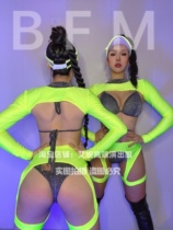 TT high-end nightclub bar singer djds dance team gogo sexy bikini fluorescent suit costumes