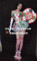 TT High-end Nightclub Bar Singer Djds Dance Team Gogo Christmas Christmas Tree Bikini Fluffy Skirt Suit