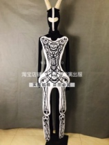 TT high-end nightclub bar singer djds dance team gogo halloween glowing line people one-piece costume