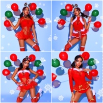 TT high-end nightclub bar singer djds dance team gogo Christmas two-tone balloon back conjoined set