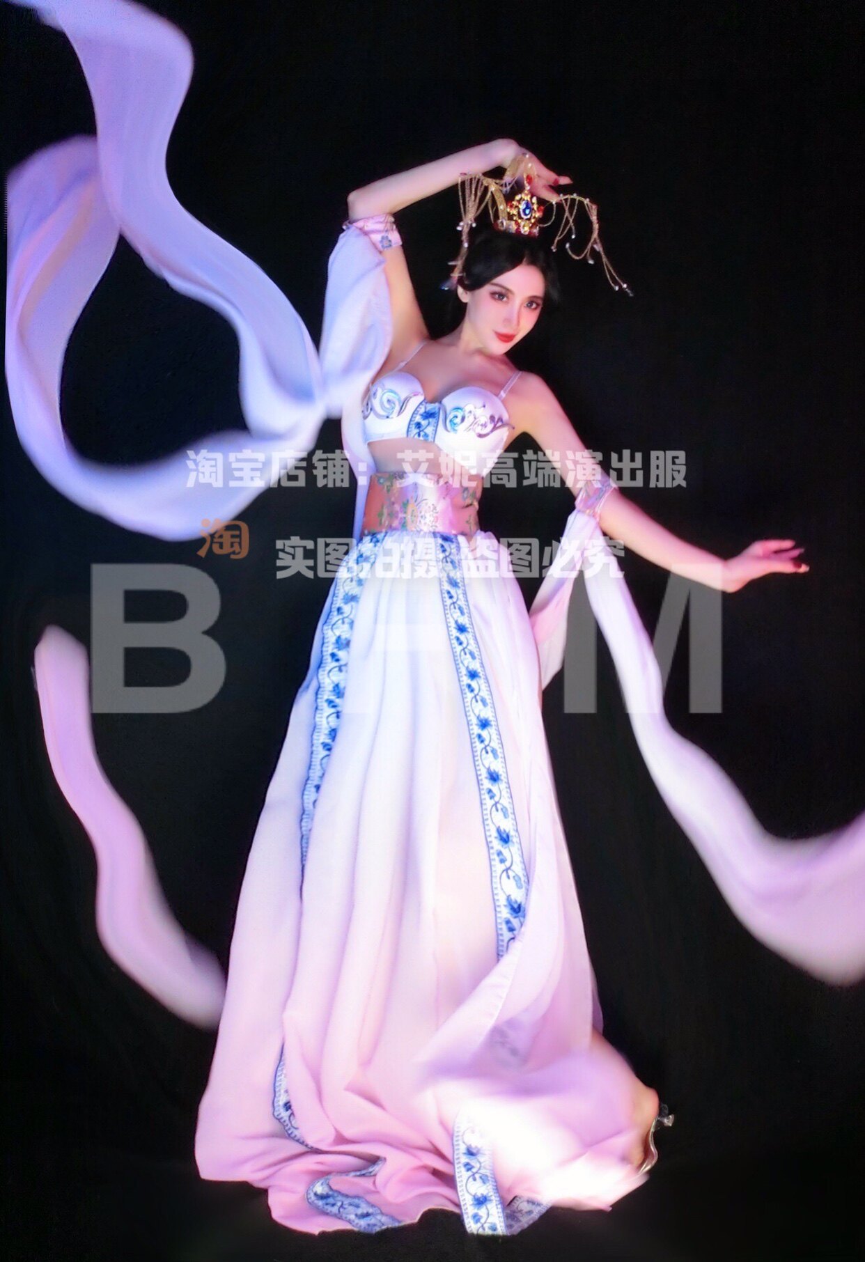 TT high-end nightclub bar singer djds dance team gogo Mid-Autumn Festival Chang'e retro court suit costumes