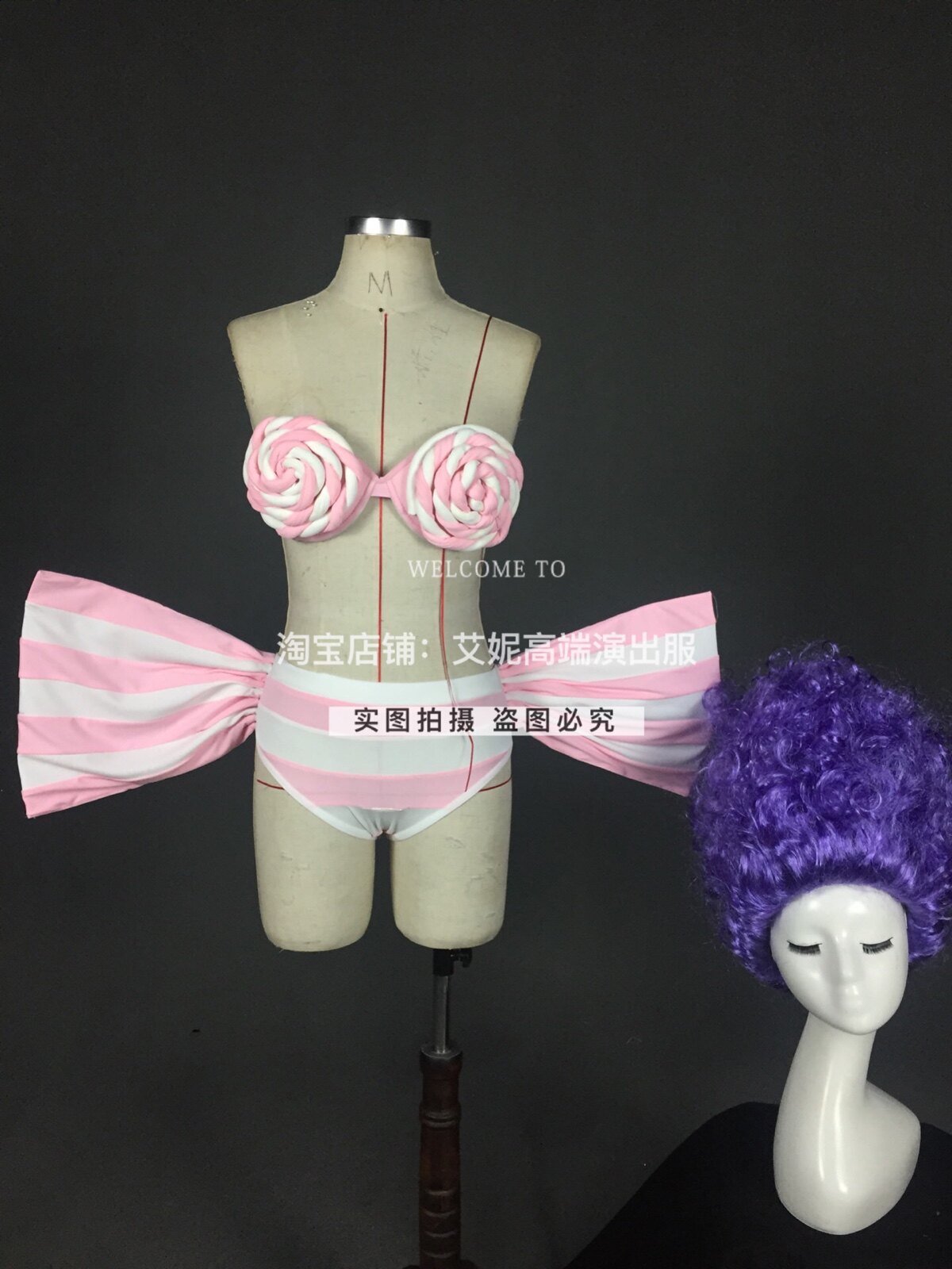 TT High-end Nightclub Bar Singer Djds Dance Team Gogo 61 Bow Tie Wig Suit Play Out