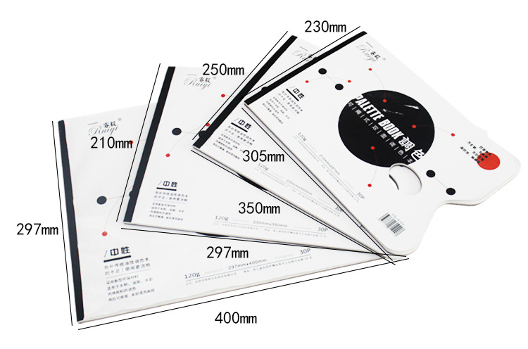 Xinyamei Paper Brand Color This Uncovering Gouache Oil Painting Acrylic A4 Disposable Paper Palette Color Paper