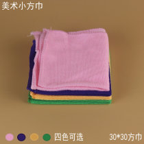Super thick soft art towel for painting Water-absorbing small square towel 30*30 Gouache oil painting Watercolor painting