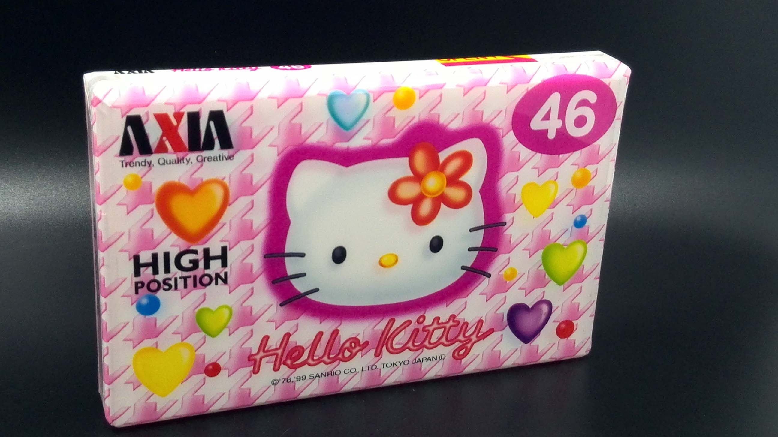 (Collection) Japan Fuji AXIA Hello Kitty46 Class II tape with blank tape Chrome tape with cassette