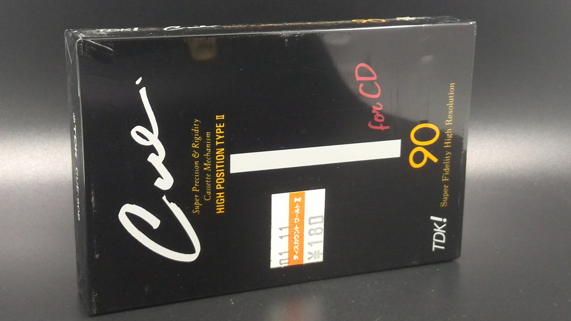 TDK CUE90 (chrome belt) Collection grade blank tape cassette tape card with senior II Jedi