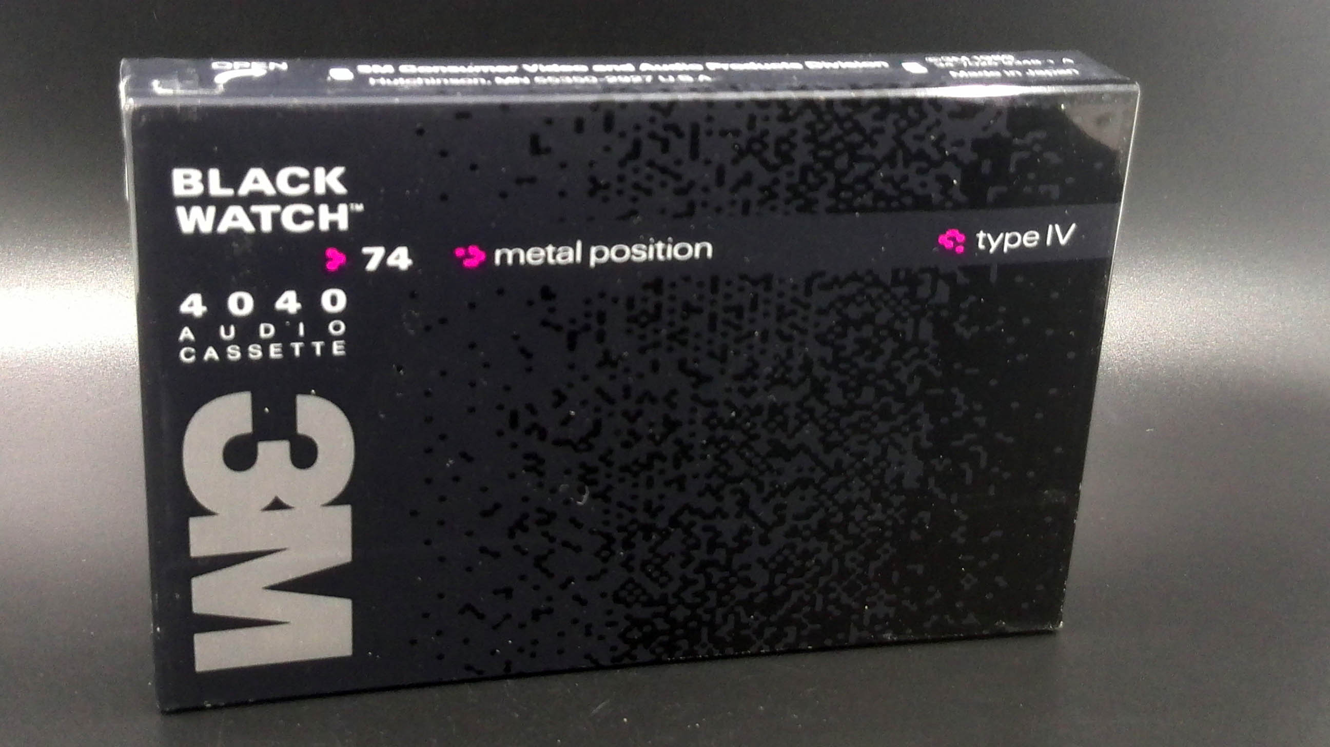 3M Minnesota Mining Manufacturing Class Four Categories Metal Blank With Black Table blackwatch4040