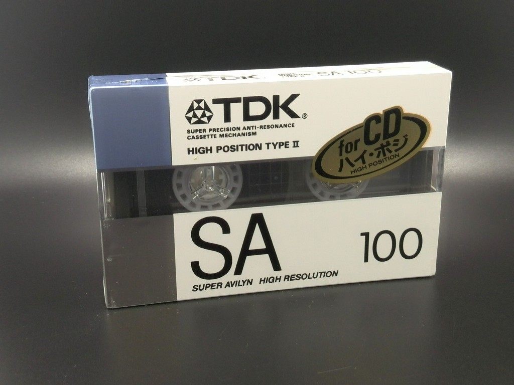TDK SA100 Collection Class II (chrome belt) Collection grade blank tape cassette tape cassette tape