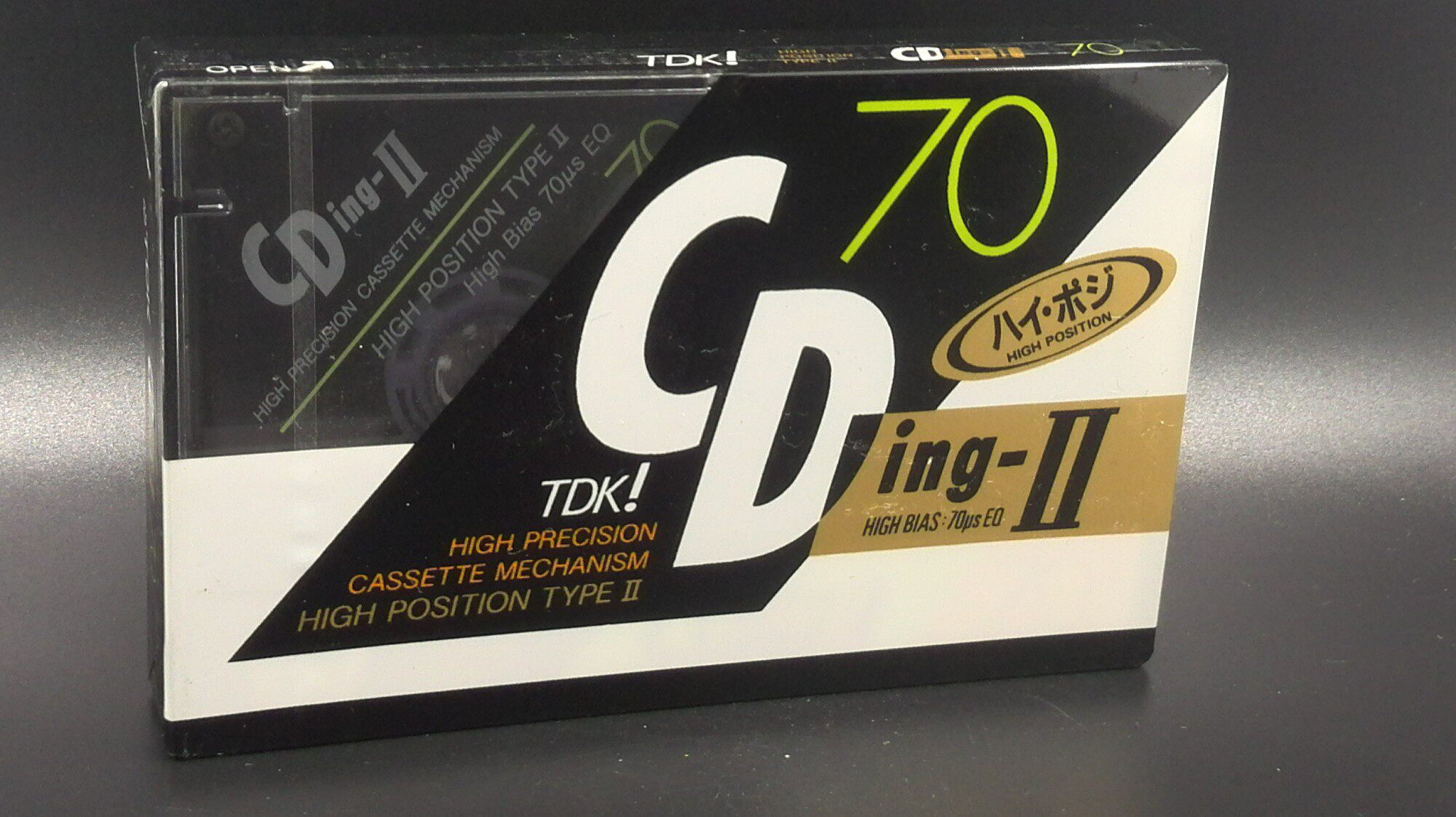 TDK CDING-II 70 (chrome belt) Collection grade blank tape cassette tapes cards with two types
