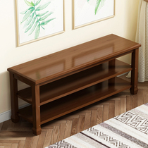 Shoe stool home long bench bench can sit rest stool solid wood shoe rack door entrance shoe cabinet bedroom bed end storage stool