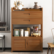 Side cabinet simple kitchen cupboard microwave oven rack storage cabinet wine cabinet multifunctional living room with tea cabinet