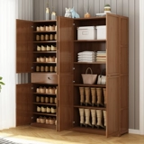 Шкаф для обуви Xuangance Door Door Gare -Capacity Solid Wood Door Doore Dust -Resyprese -Free Space Balcon