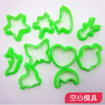 Ultra light clay fruit moulds 9 pieces of painted clay toys