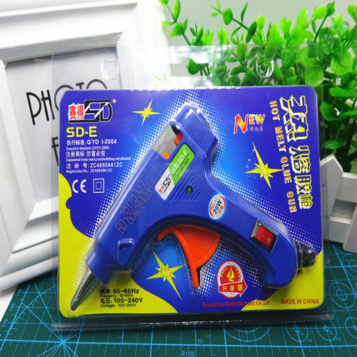 Handmade small temperature adjustment hot melt glue gun glass glue gun silicone strip hot sol stick