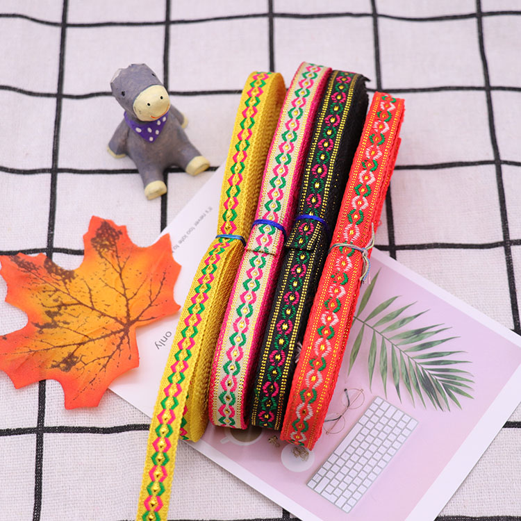 1cm small floral side Ethnic accessories National wind characteristics Decorative Webbing of ethnic minority Handmade Diy production accessories