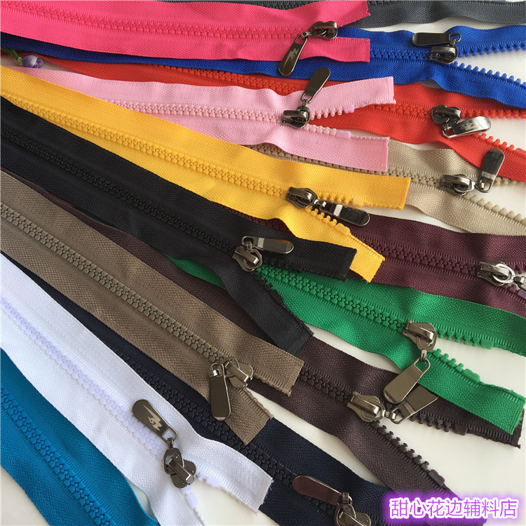 Upscale 5 Number of resin opening clothes Laced Jacket Pull Jacket Down Jacket down jacket 70 cm metal pull head