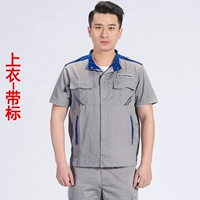 Светло-серый (топ с короткими рукавами нового стиля) с логотипом