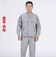 Светло-серый (костюм с длинными рукавами и логотипом)