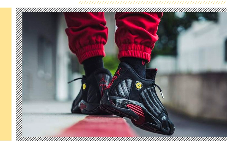 Brother Sports Air Jordan 14 AJ14 Đen Đỏ Giày bóng rổ cuối cùng 487471-003 - Giày bóng rổ