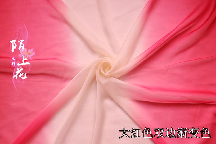 30D chuyển song phương tay áo vải màu voan COS trang phục trang phục Hán quần áo quần áo nhảy vải voan dốc - Vải vải tự làm vải cotton mịn