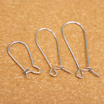 925 Silver DIY Headdecoration Accessories Handmade Material Pack Large Korean ear hook Small Earring Silver Ear hook to hook gold