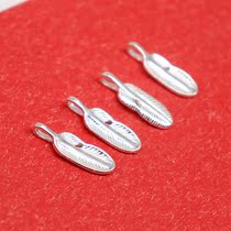 925 Sterling silver DIY earrings accessories Small feather silver fashion simple small pendant handmade