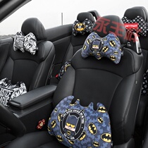 Car headrest neck pillow car seat pillow creative personality fabric Batman cartoon car cervical pillow